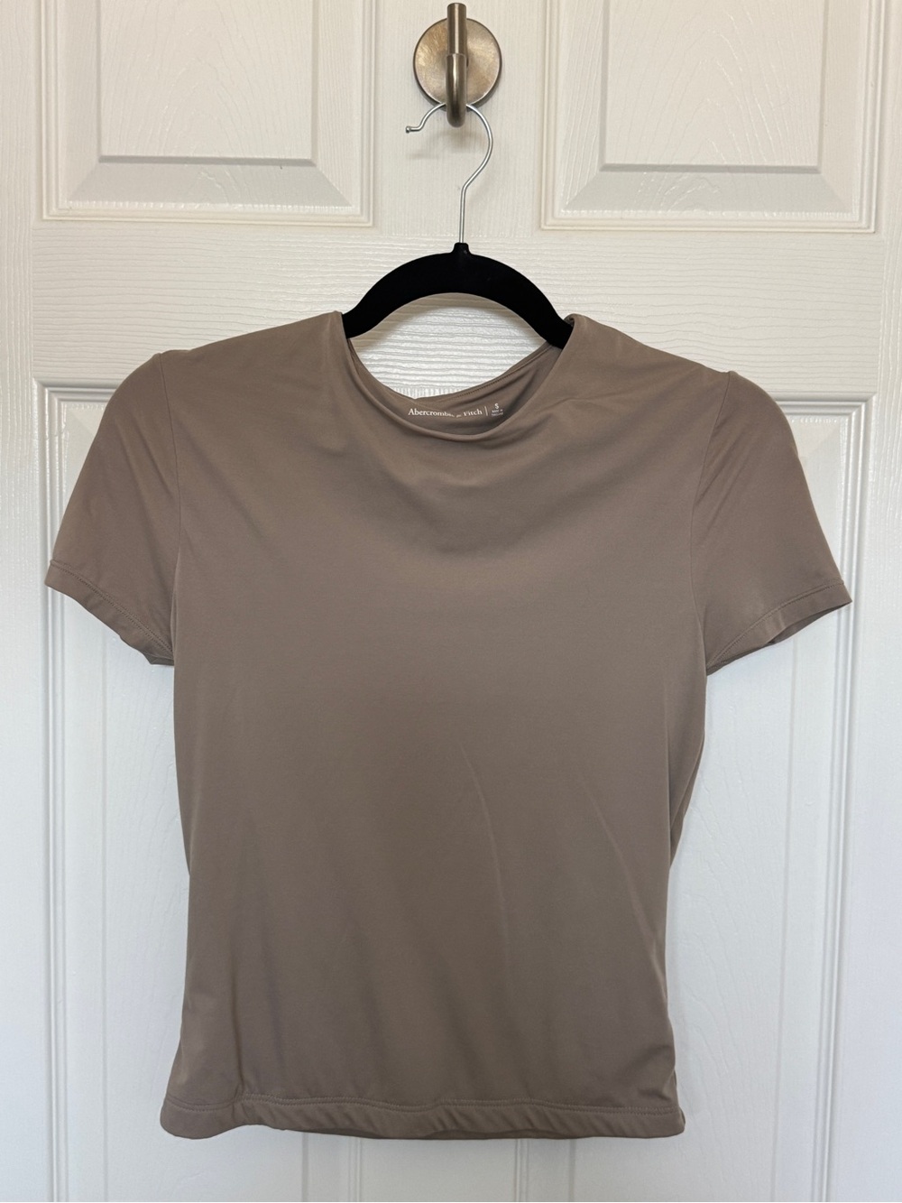 Abercrombie & Fitch Taupe Short Sleeve Top